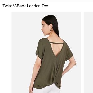 Express Twist V-Back London Tee